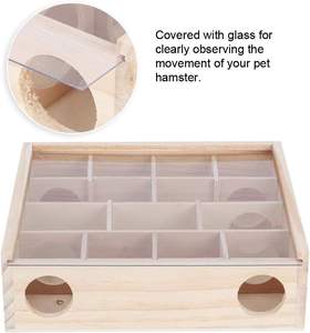 Jouet <span class=keywords><strong>labyrinthe</strong></span> pour hamster, petit jouet pour animal de compagnie en bois naturel pour rat, <span class=keywords><strong>souris</strong></span>, hamster - Product Image 2