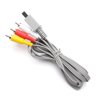 Câble vidéo RCA AV de 1,8 m pour Wii/WiiU, câble de signal durable pour console de jeu (mâle-mâle)