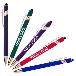 0717 Promotion Customized Ballpoint <b>Pen</b> with Logo Engraved 2 in 1 Capacitive Multi Function Stylus Metal - Product Image 1