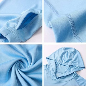 เสื้อฮู้ดดี้ฟลีซแห้งเร็ว 3 มิติ แขนยาว สีน้ำเงิน สำหรับผู้ชาย ป้องกันรังสียูวี ลายพราง สำหรับตกปลา มีซิป พร้อมหน้ากากปิดหน้า - Product Image 5