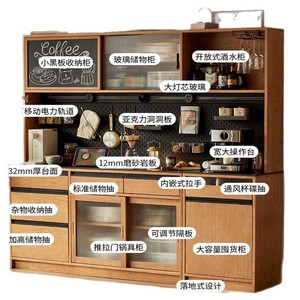 Solid Wood <b>Sideboard</b> Cherry Wood Multi Functional <b>Kitchen</b> Storage Cabinet For Dining Room - Product Image 5