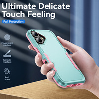 Coque de protection magnétique antichoc Armor Design en TPU et PC 2-en-1 pour iPhone 17 Pro Max