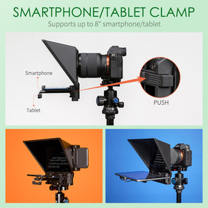 FEELWORLD Mini téléprompteur prise en charge jusqu'à 8 "Smartphone/tablette invitant Smartphone DSLR prise de vue avec télécommande APP <span class=keywords><strong>TP2A</strong></span> - Product Image 4