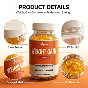 Gomitas para Aumentar de Peso, Mejores Cápsulas para Ganar Masa Muscular, Píldoras para Aumentar el Peso y Realzar los Glúteos, Gomitas para Estimular el Apetito, Suplementos de Proteínas - Product Image 5