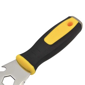12 en 1 acier inoxydable peinture mastic grattoir <span class=keywords><strong>outil</strong></span> Spackle couteau calfeutrage <span class=keywords><strong>outil</strong></span> de retrait peintres <span class=keywords><strong>outil</strong></span> peinture ouvre-boîte décapant de peinture - Product Image 4