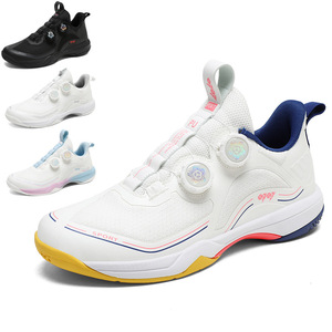 Chaussures de sport unisexes en mesh avec double fermeture à boucle, semelle intermédiaire en carbone, antidérapantes, pour la course en plein air, l'entraînement, le basketball et le tennis - Product Image 1