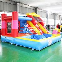 Château Gonflable Professionnel Aire de Jeux pour Enfants Mini Toboggans Aquatiques Gonflable de Jardin à Vendre