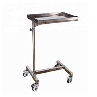 Tbmt — chariot médical à hauteur réglable, support de plateau chirurgical en acier inoxydable, Table Mayo avec roue