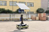 Tour d'éclairage et de vidéosurveillance mobile extérieure 2026 haute luminosité et silencieuse avec bloc d'alimentation solaire efficace pour la construction nocturne