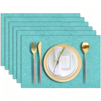Napperons en Lin Naturel Isolants Simples Lavables en Lin et Polyester pour Table à Manger, Mariages, Fêtes, Décoration Maison et Cuisine