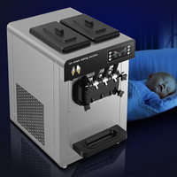 6L * 2 Épaissie Corps En Acier Inoxydable Machine À Crème Glacée Molle Machine Gelato Commerciale Faisant La Machine Gelato Machine À Crème Glacée
