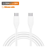 Nuevo Cable de Carga para Auto USB Tipo-C de Silicona PD de 60W y 1M, Carga Rápida y Transferencia de Datos para Teléfono Móvil, Computadora, Cámara y Accesorios