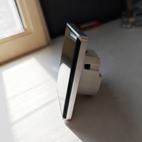Interrupteur tactile en verre trempé incurvé avec cadre en aluminium, compatible WiFi/ZigBee, norme UE/Royaume-Uni, 10A, commande vocale