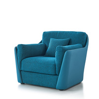 Fauteuil de salon moderne minimaliste en tissu, cadre en acier inoxydable, pieds en bois massif pour salon, salons de beauté, réception