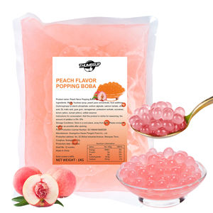 Fabrika toptan 1kg şeftali haşhaş Boba kabarcık çay içecek zinciri mağaza iş için malzemeler - Product Image 1