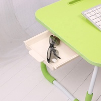 Bureau d'ordinateur portable pliable en bois sur pied, vente chaude usine, poste de travail portable pour la maison et le bureau, aucun assemblage requis