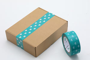 Venta al por mayor corazón impreso 100M fuerte adhesivo BOPP regalo cinta de embalaje decoración para el Día de la madre/padre Vacaciones de San Valentín - Product Image 6