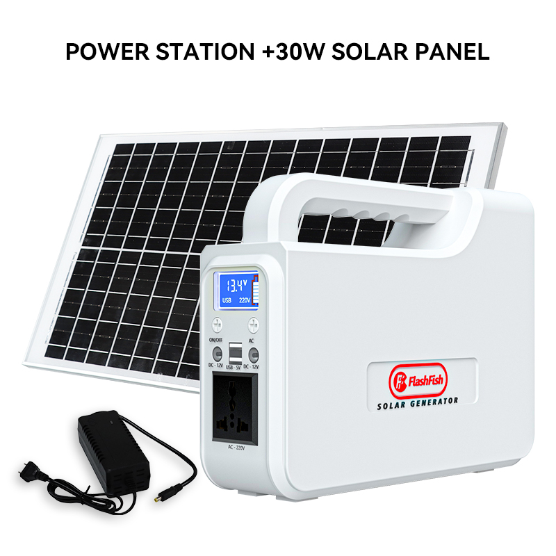 Centrale elettrica + pannello solare 30w