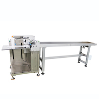 Machine d'étiquetage automatique à ventouse avec PLC et moteur pour emballage en caisse en bois, sacs en plastique souple et pochettes – Système d'étiquetage plat