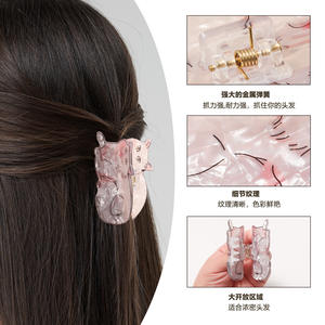 Pinzas para el Cabello con Diseño <span class=keywords><strong>de</strong></span> <span class=keywords><strong>Gato</strong></span> y Cachorro, Accesorios Versátiles para el Cabello con Forma <span class=keywords><strong>de</strong></span> Tiburón para Mujer - Product Image 2