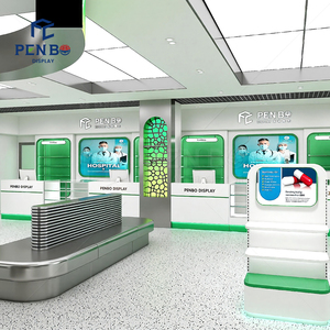 Furnitur Toko Apotek Ritel, Etalase Pajangan, Dekorasi Interior Toko Obat, Desain Rak Apotek - Product Image 3