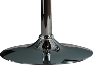 Modern <b>Adjustable</b> <b>Height</b> Swivel PU Leather Bar <b>Stool</b> with Steel Frame and Curved Seat Back (White)-Lightweight Commercial Use - Product Image 4