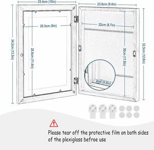 Kids Art <b>Frames</b> MDF <b>Photo</b> <b>Frame</b> 8.5x11 A4 10x12.5 Front Opening Changeable Waterproof Modern Artwork Display Storage <b>Frame</b> - Product Image 3