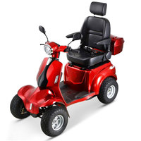 Scooter électrique tout-terrain 4 roues à faibles consommations, 60V 1000W, pneus tubeless de 7 pouces, avec chargement USB pour téléphone