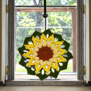Éventail Art Déco au Crochet Fait Main Écologique – Techniques Traditionnelles du Patrimoine Immateriel – Tissu 100% Coton et Fibre de Bambou pour la Maison - Product Image 5