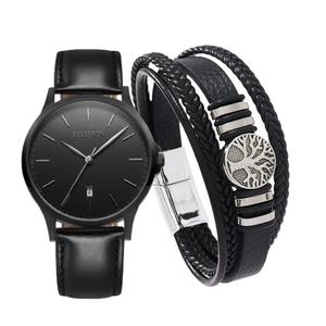 Luxury Men's Stainless Steel <b>Watch</b> Gift <b>Set</b> Custom Logo Fashion Orologio Uomo Reloj Para Hombre Juego De Reloj Y Pulsera Para - Product Image 4