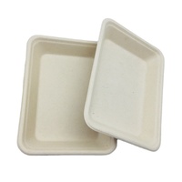 Hot Sale Kompost ierbare Gerichte Zuckerrohr Bagasse Biologisch abbaubare Gemüse fleischs chale