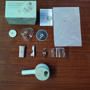 Ensemble de coupe-légumes 4-en-1 sans fil portatif, hachoir à ail, gadget de cuisine pour aliments et viande, vente en gros - Product Image 6