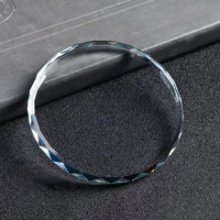 Trophée d'honneur en cristal de verre personnalisé, écologique, poli en 3D, médaille vierge, cadeaux d'entreprise commémoratifs