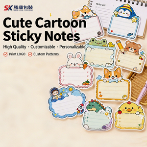 Cute Irregular Cartoon Animal Sticky Notes Custom Logo Memo <b>Pad</b> for School Office - Product Image 1