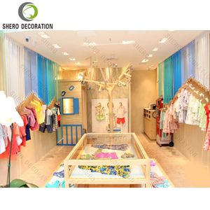Porte-vêtements durable pour bébés Meubles de magasin de vêtements de haute qualité Présentoir de vêtements pour enfants Étagères de magasin de vêtements pour bébés - Product Image 2