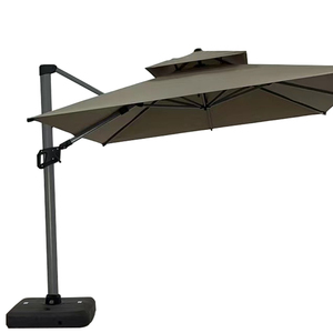 Paraguas comercial para exteriores de gama alta Mia, paraguas para exteriores de hotel de lujo de 4x4m, paraguas voladizo de gran tamaño - Product Image 5