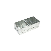 Boîte de jonction électrique durable IP55 de 160*75*50 mm, en acier galvanisé, rectangulaire, résistante à la corrosion, en métal