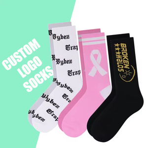 Wholesale Custom Logo Knitted Crew <b>Socks</b> – New Design Own Custom Made Cotton Men <b>Socks</b> Casual <b>Socks</b> for Men - Product Image 3