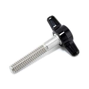 Tornillo <span class=keywords><strong>de</strong></span> Mariposa M6 x 13 mm, Zincado, con Tres Puntas, Abrazadera en T Negra, Kit <span class=keywords><strong>de</strong></span> Perillas <span class=keywords><strong>de</strong></span> Plástico, Tornillo <span class=keywords><strong>de</strong></span> Mariposa - Product Image 6