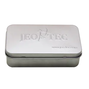 Chinese Supplier Embossed Case Tin Metal Hinged Tea Container Medicine Box Frosted Tin Packaged For Hospital
