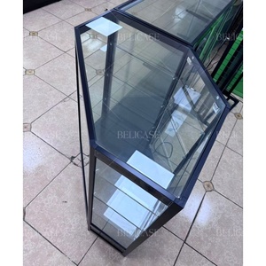 Tùy chỉnh cửa hàng bán lẻ giới thiệu thêm tầm nhìn phía trước mở góc kính hiển thị trường hợp cho trung tâm mua sắm - Product Image 2