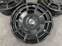 Roues/jantes forgées de style Aerodisc noir brillant personnalisé pour MercdesBenz, Cadillac,BMW, RrangeRover, LandRover, Rolls-Royce