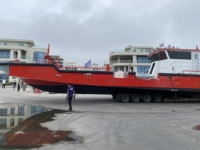 Bateau de sauvetage et de lutte contre les incendies en aluminium Grandsea de 23 m, bateau de lutte contre les incendies en mer, bateau de sauvetage à vendre