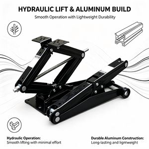 Cric hydraulique à ciseaux OEM <span class=keywords><strong>TRS</strong></span>-120I haute capacité 5000 lbs pour camping-car et voiture avec stabilisateur et garantie de 12 mois, cric soudé - Product Image 3