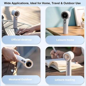 <span class=keywords><strong>Mini</strong></span> Ventilador Portátil de Mano de Alta Velocidad con 100 Engranajes y Pantalla LED de Potencia para Exteriores - Product Image 6