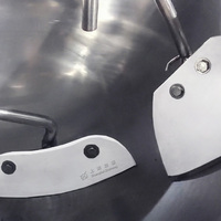 Haute qualité industrielle inclinable planétaire gaz électrique mélangeur de cuisson des aliments Machine Sauce chemisé bouilloire marmite avec mélangeur