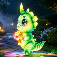 Meistverkaufte Q-Version Kleiner Drachen-Laterne für Diwali Abschlussfeier Wasserdichte Outdoor-Familienlaterne für Parks Gärten Aktivitäten