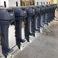 Vente directe du fabricant, moteur hors-bord à deux temps de 15 chevaux, moteur hors-bord à essence pour bateau de pêche, moteur à hélice