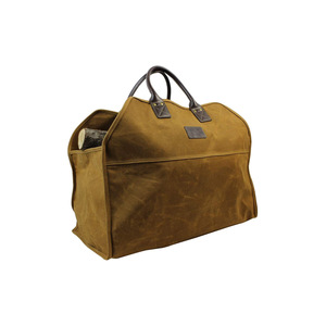 Wholesale Heavy-Duty <b>Waxed</b> <b>Canvas</b> Firewood <b>Bag</b> Portable Outdoor Storage and Logging <b>Bag</b> - Product Image 4