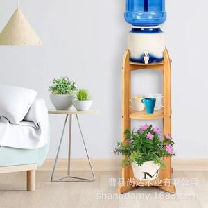 Cross-border wooden <b>storage</b> <b>rack</b> for living room, purified water <b>bottle</b>/water dispenser <b>rack</b>, wooden flower pot <b>storage</b> stand, - Product Image 1